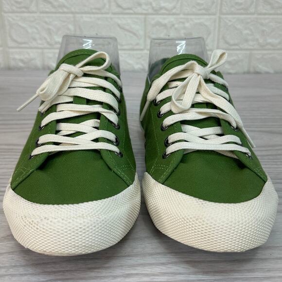 Seavees Shoes WMNS 8 Monterey Sneaker Cactus Green Lace Up Low Up Flat Canvas - Picture 4 of 9
